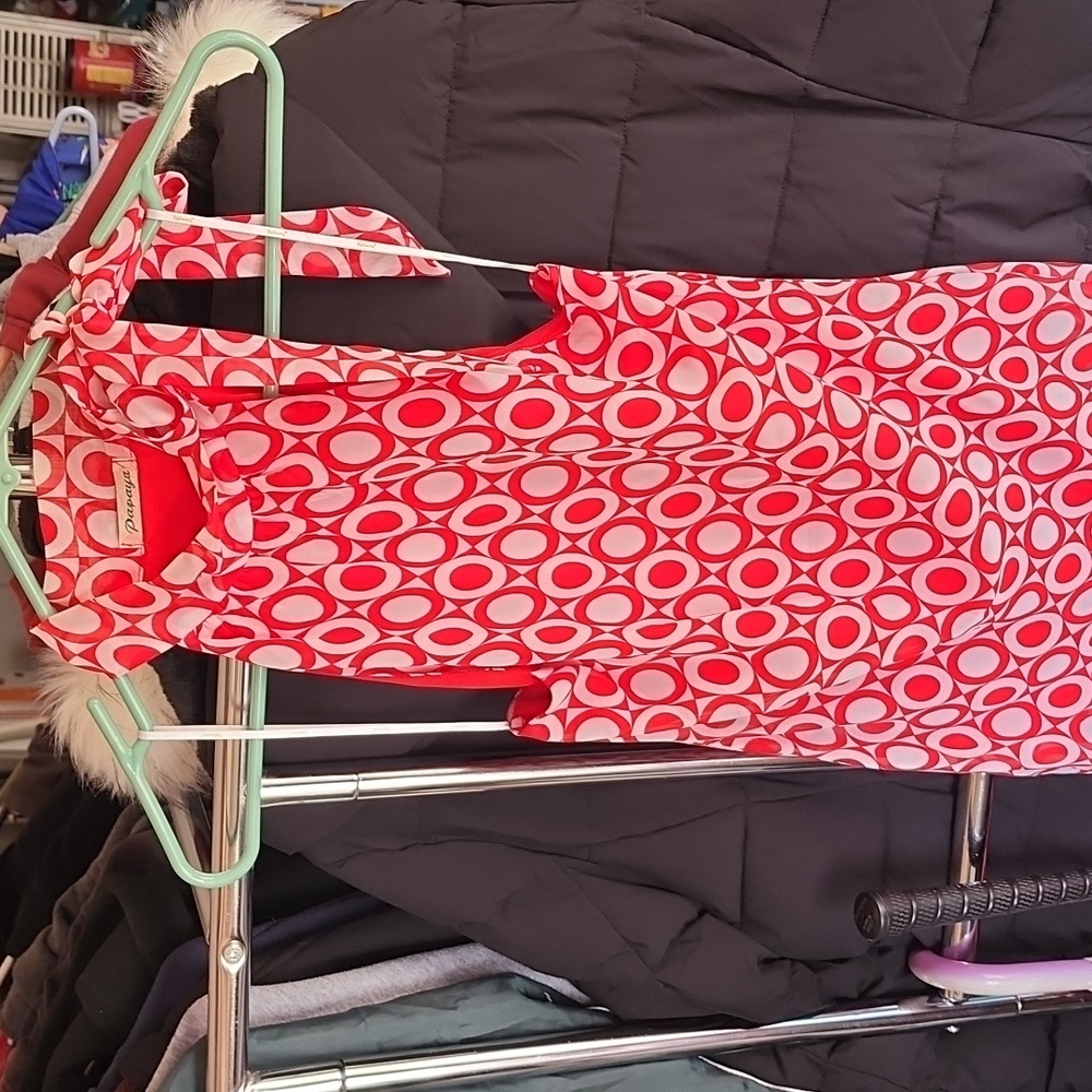 Medium Papaya Geometric blouse